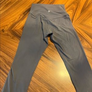 Grey lululemon align cropped leggings, size 2